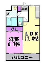 間取図画像 1LDK