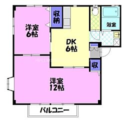 間取図画像 2DK