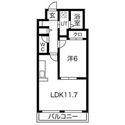 間取図画像 1LDK