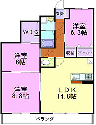 間取図画像 3LDK