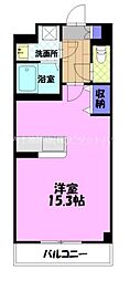 S-FORT宇都宮南大通り ワンルームの間取図画像