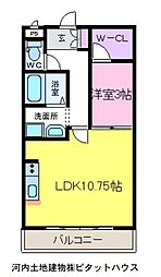 WAN'SPARKSAKURAB 1LDKの間取図画像