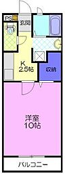 ソレジオ15 1Kの間取図画像