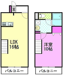 ロイヤル金信4 1LDKの間取図画像