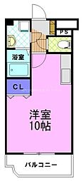 ユーミーヤヨイK ワンルームの間取図画像