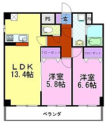 間取図画像 2LDK