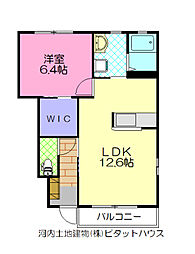 ファミールE 1LDKの間取図画像