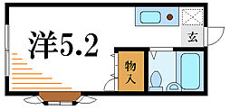 コートM&APART8 ワンルームの間取図画像