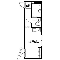 U・ハイツ 1Kの間取図画像