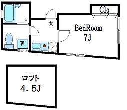 ライティングハウス小岩 1Kの間取図画像