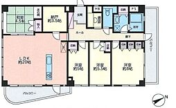 JR総武線 平井駅 徒歩10分の賃貸マンション 2階4SLDKの間取り