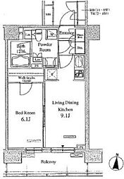 間取図画像 1LDK