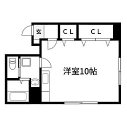 滝沢ビル 1Kの間取図画像