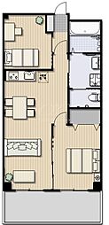 秀和第四東陽町レジデンス 2LDKの間取図画像