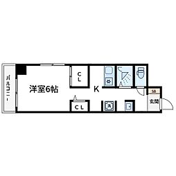ノバ浅草 ワンルームの間取図画像