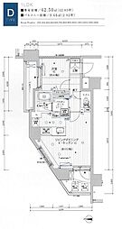 MAINSTAGE浅草入谷2 1LDKの間取図画像