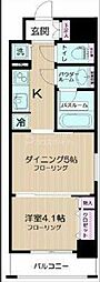 DUOSTAGE本所吾妻橋 1DKの間取図画像