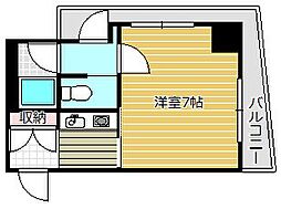 橋本ビル 1Kの間取図画像