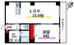 MKG千束 1LDKの間取図画像