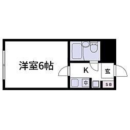 ライオンズマンション西新小岩 1Kの間取図画像