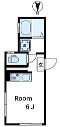 佐藤ビル ワンルームの間取図画像