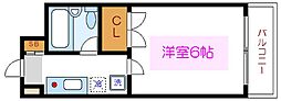 伊藤ビル 1Kの間取図画像
