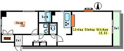 アークホームズ毛利沼田ビル 1LDKの間取図画像