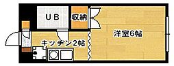 JR山手線 日暮里駅 徒歩9分の賃貸マンション 3階1Kの間取り