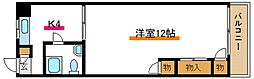 シノセビル 2Kの間取図画像