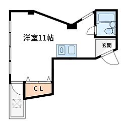 TN.コーポ ワンルームの間取図画像