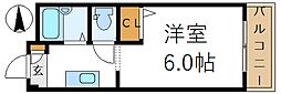 メゾン・エトワール3 1Kの間取図画像