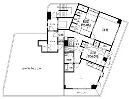 エステート梅島2 3LDKの間取図画像