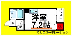 エーデルワイス ワンルームの間取図画像
