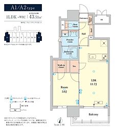 間取図画像 1LDK