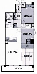 ネオハイツ西明石 3LDKの間取図画像