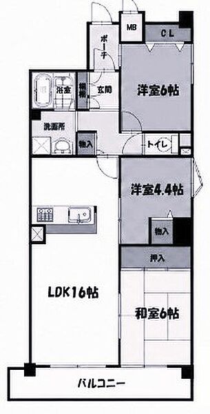 間取りを拡大表示