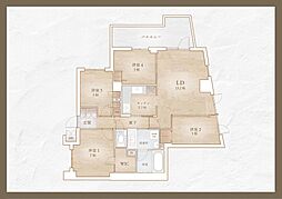 クラッシィハウス荻窪 4LDKの間取図画像
