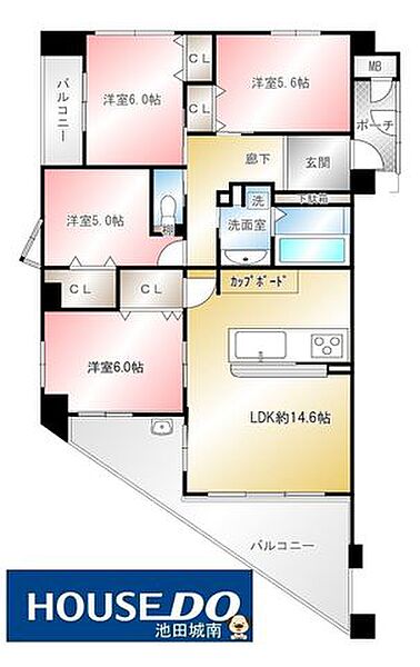 間取りを拡大表示