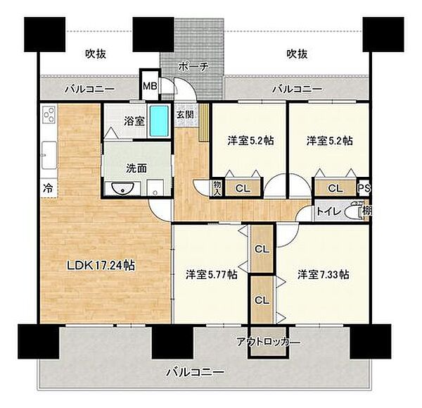 間取りを拡大表示