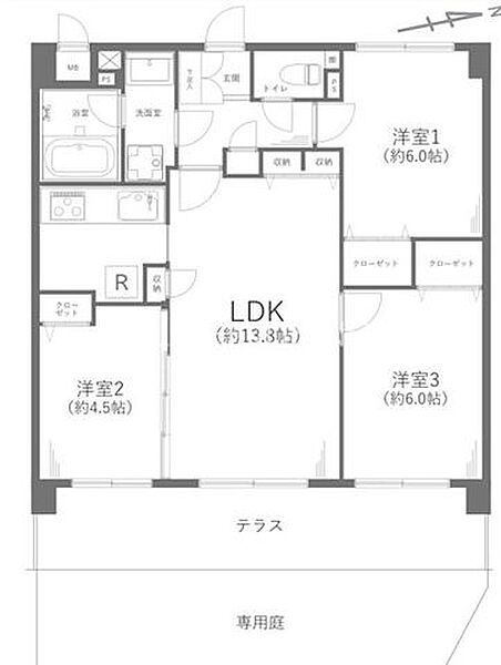 間取りを拡大表示