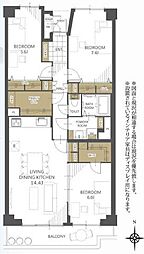 間取図画像 3LDK