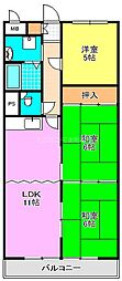 ディオハイツ金剛 3LDKの間取図画像