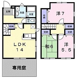 オリエンスA 3LDKの間取図画像