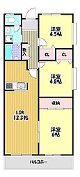 パストラル和泉 3LDKの間取図画像