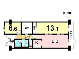 間取図画像 2SLDK