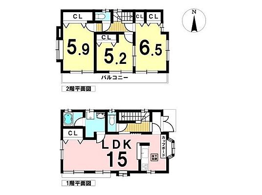 間取り 名古屋市緑区大形山 中古一戸建て