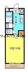 シュライク2000 1Kの間取図画像