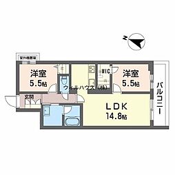 間取図画像 2LDK