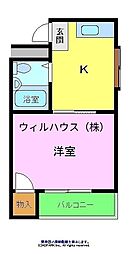 間取図画像 1K