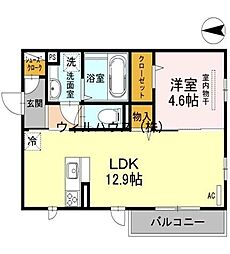 コンフォートキューブ 1LDKの間取図画像